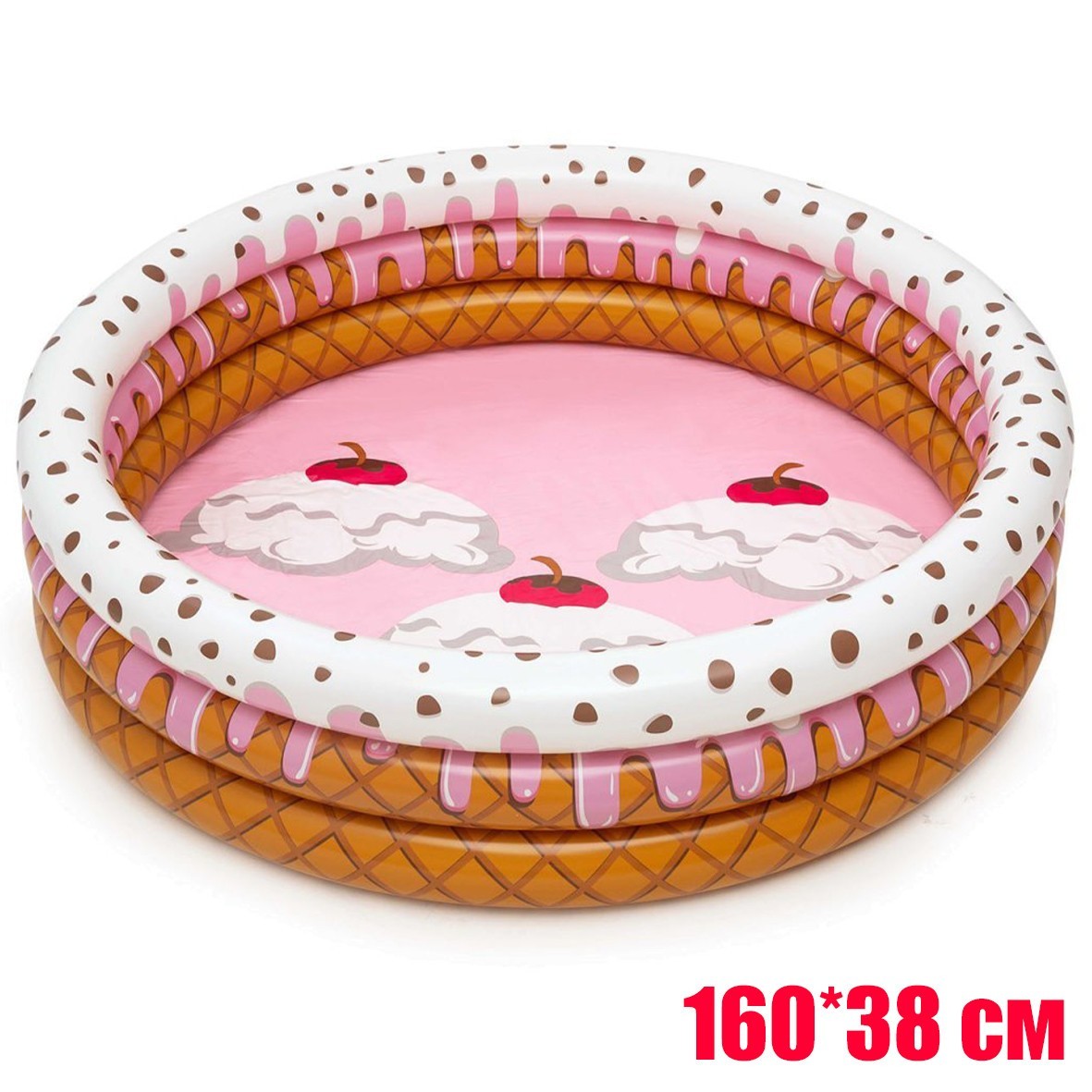 

Детский надувной бассейн для купания "Мороженое" 160*38см. Bestway 51144