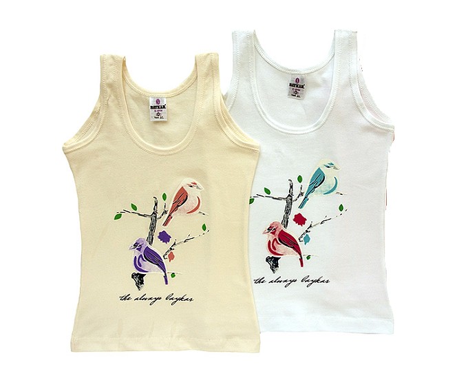 

Майка для девочек, 2шт, 4436, Baykar, 04, 134-140 разноцветная