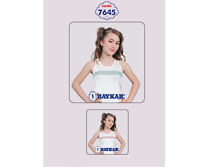 

Майка для девочек, 2шт, 7645, Baykar, 07, 170-176 белый