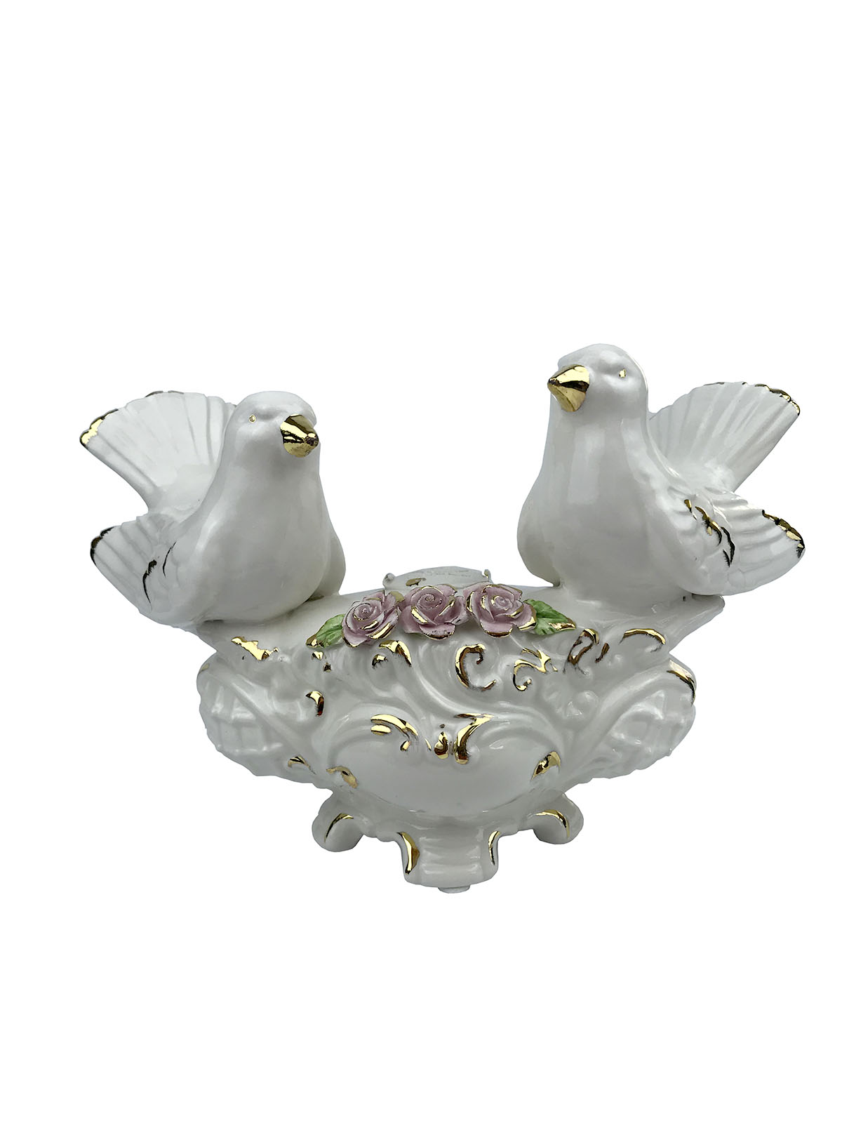 

Статуэтка Ceramiche Sonda Голуби и цветы 15 см