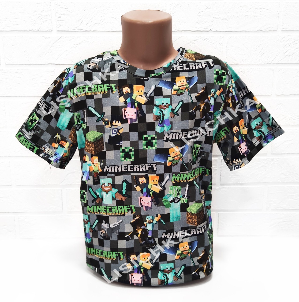 

Футболка Foxstyle Майнкрафт разноцветная, всем фанатам игры Minecraft, 122см