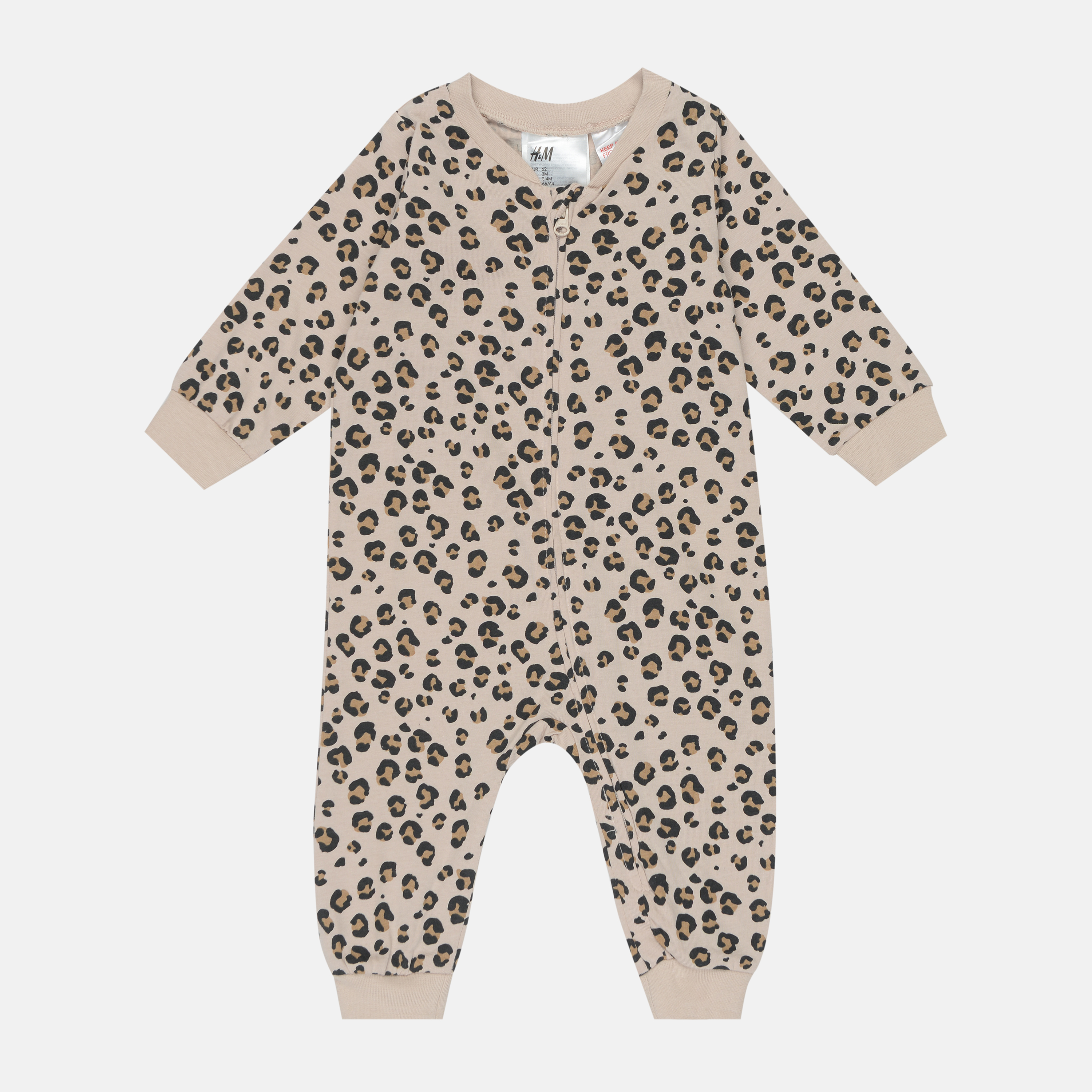 

Пижама H&M 62см бежевый леопард 28037112352