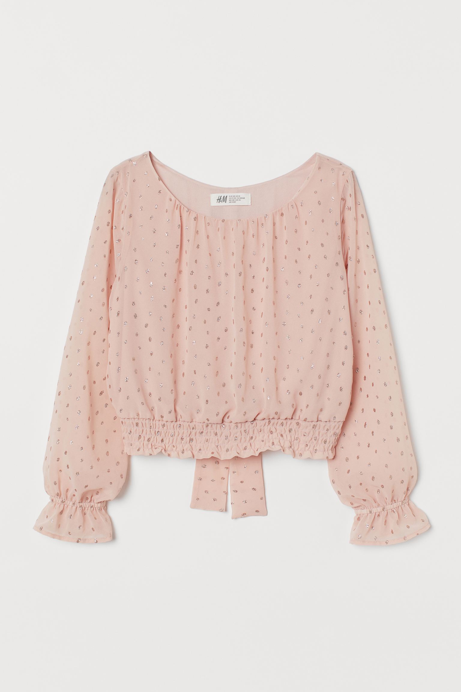 

Блуза H&M 152см розовый горох 26059477792