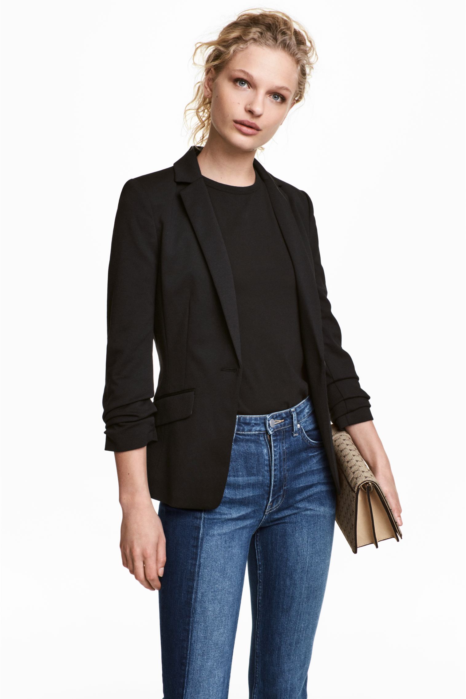 

Жакет H&M 34 черный 24025020195