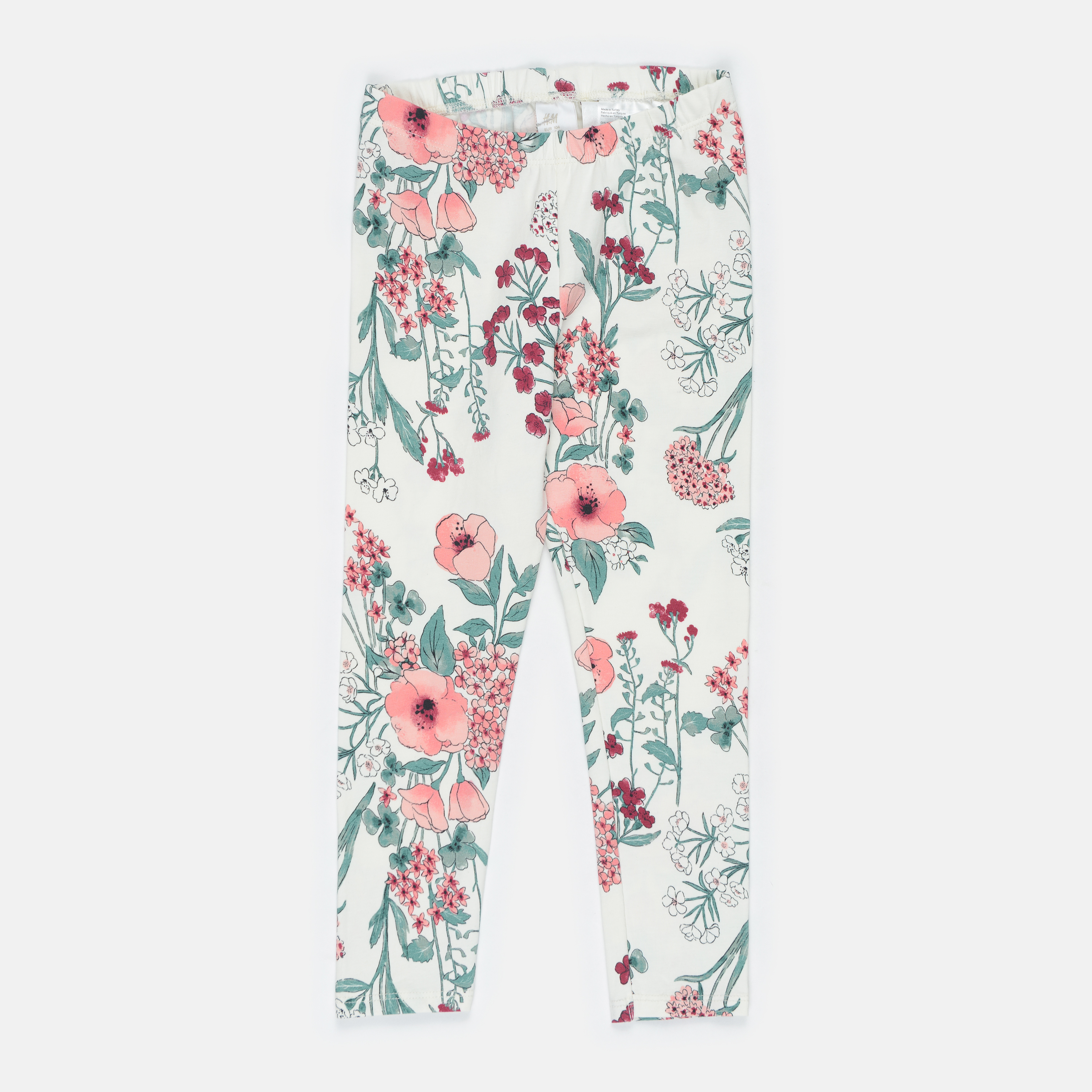 

Леггинсы H&M 104см белый цветы 12039052931