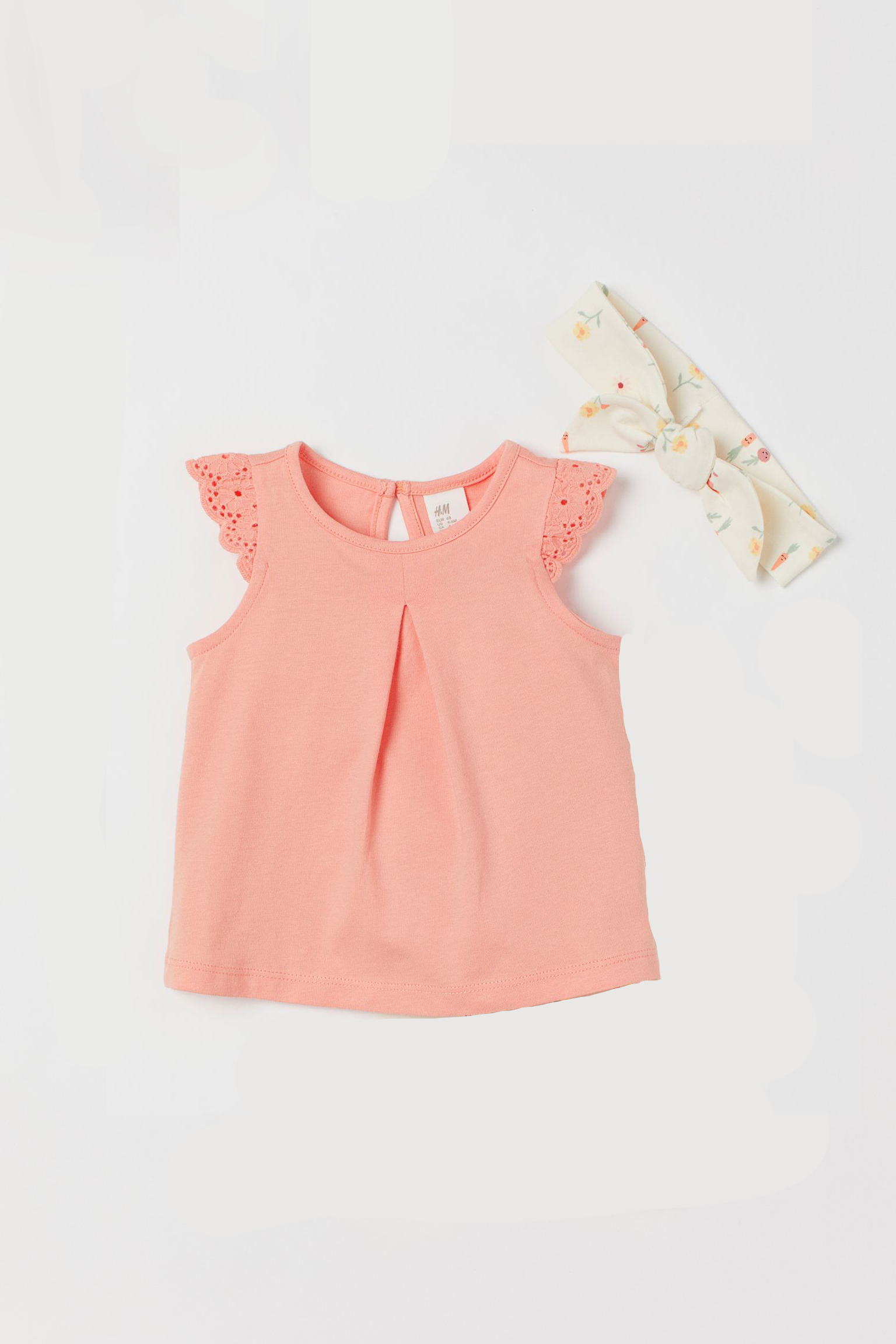 

Комплект (майка, повязка) H&M 74см персиковый 13058172921