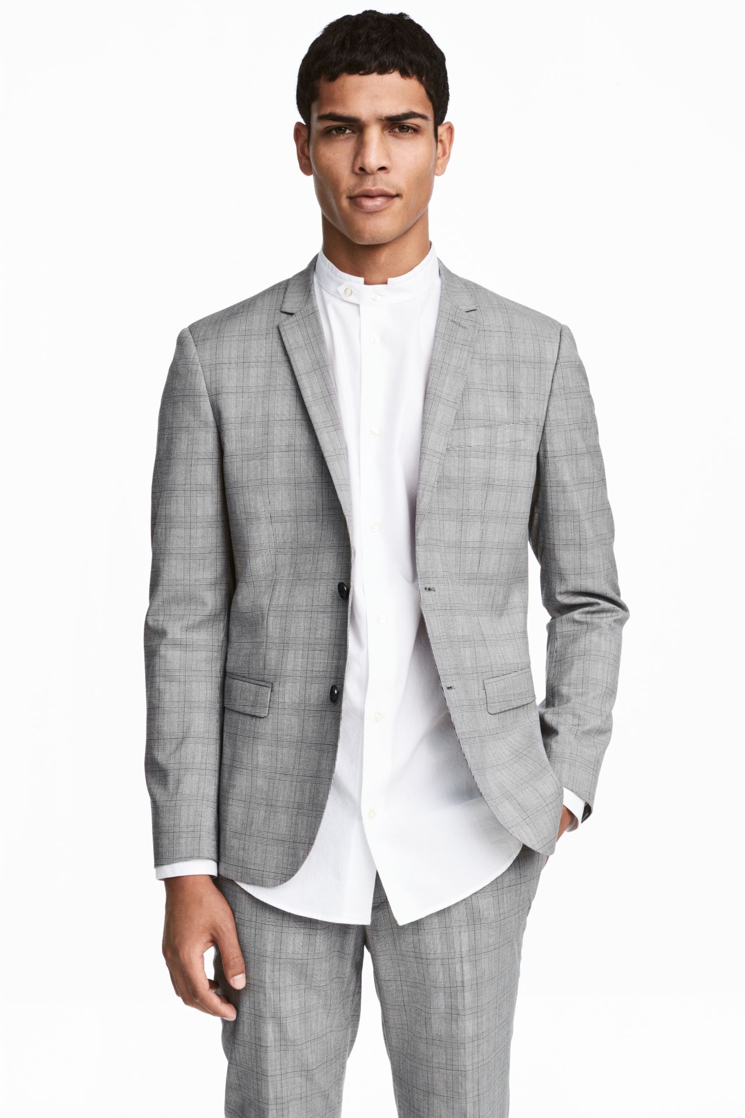 

Пиджак H&M 62 серый клетка 24055534806