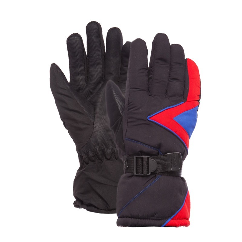 

Перчатки горнолыжные мужские mod-63 р. M/L Черный/Красный