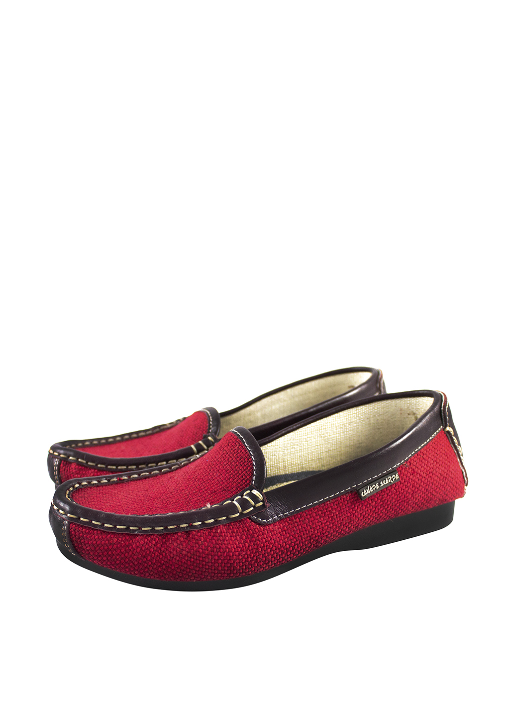 

Мокасины Canape Scarpe красные из конопли производство Украина A820-06-05Red - размер 41 (26,5 см)