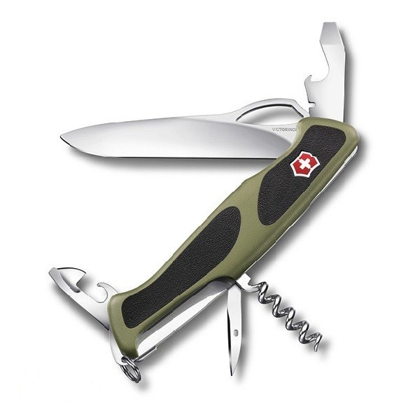 

Нож Victorinox RangerGrip Delemont, черно-зеленый