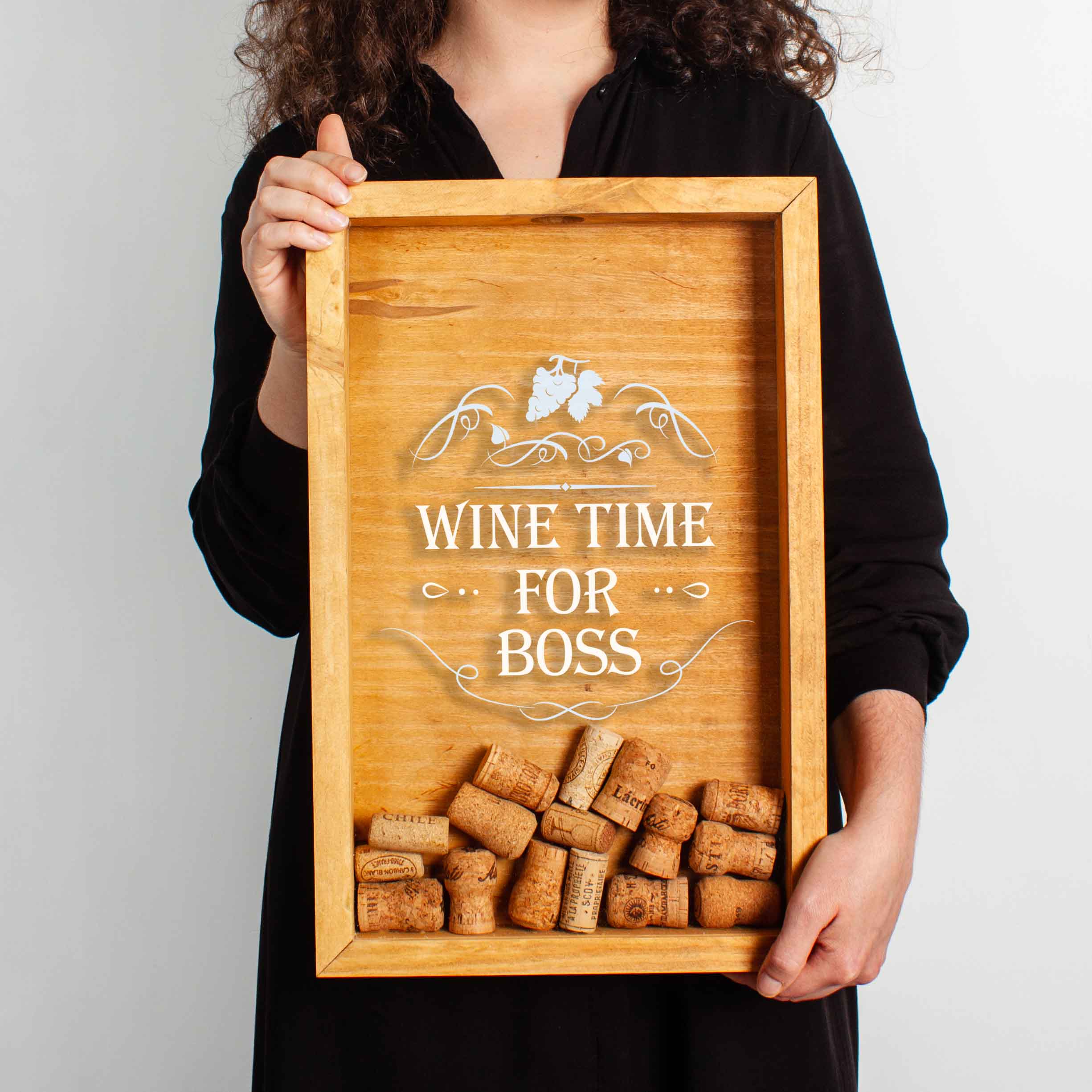 

Копилка для винных пробок "Wine time for boss" BeriDari (7162) Brown