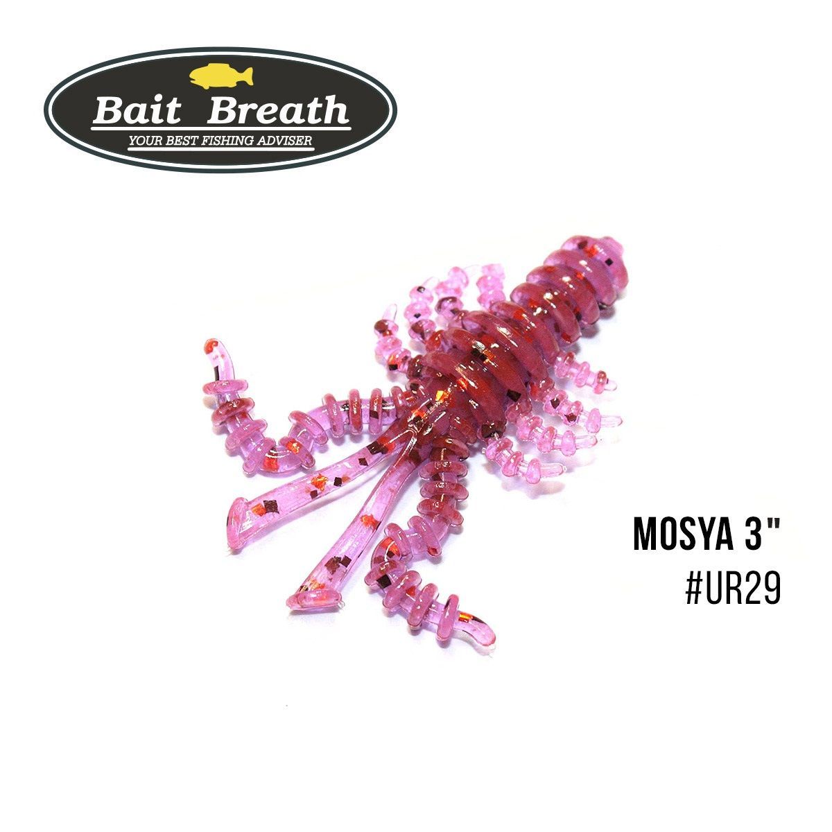 

Приманка Bait Breath U30 Mosya 3'' (6шт.) (Ur29 Chameleon／Red・seed)