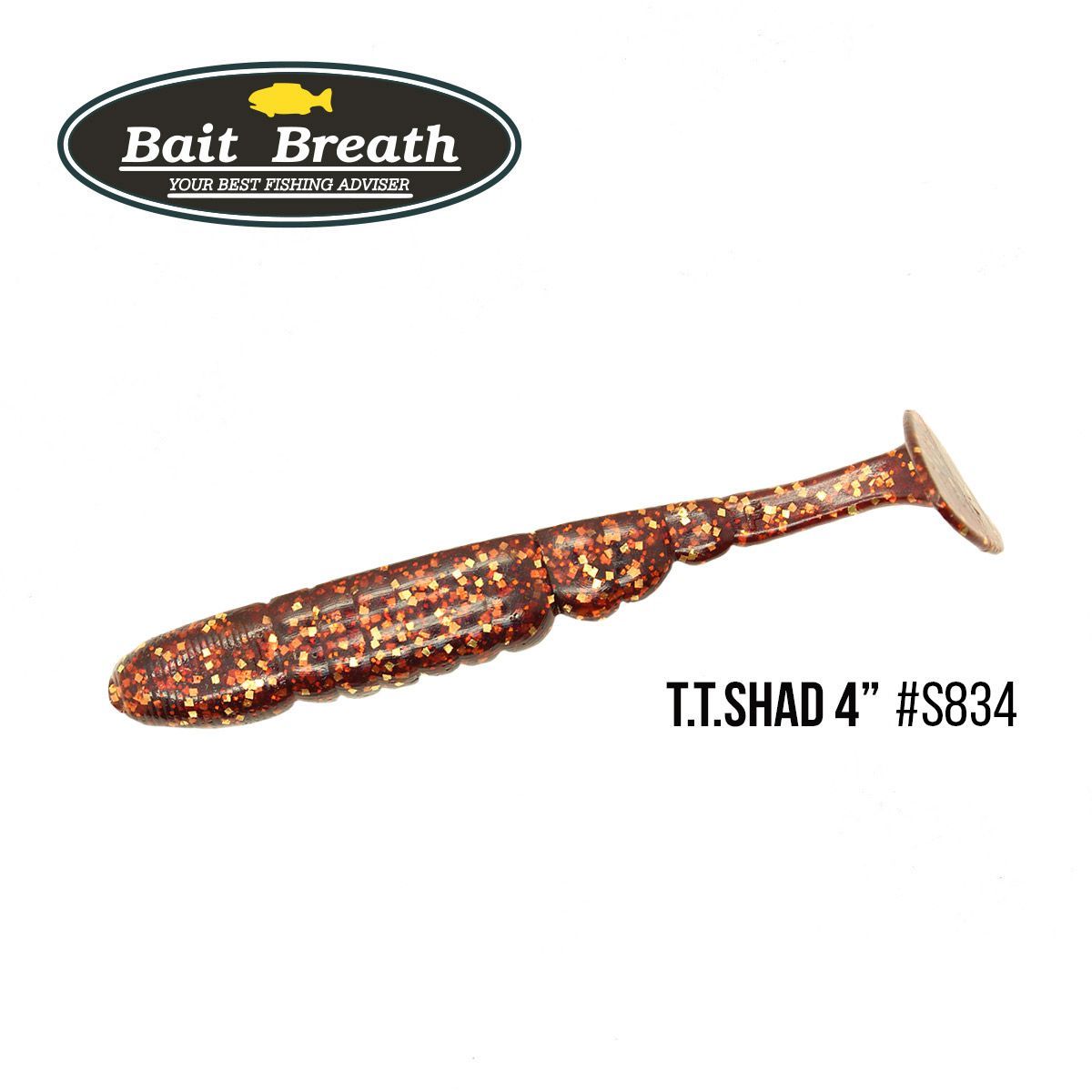 

Приманка Bait Breath T.T.Shad 4'' (6 шт) (S834 GOBY)