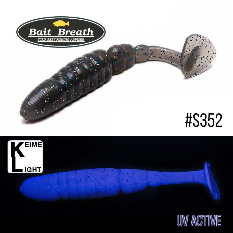 

Приманка Bait Breath T.T.Shad 3,2'' (7 шт) (S352 UV Ｈologram Smoke／Blue)