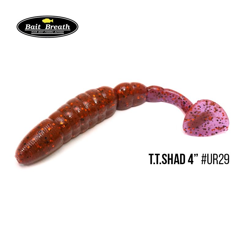 

Приманка Bait Breath T.T.Shad 4'' (6 шт) (Ur29 Chameleon／Red・seed)