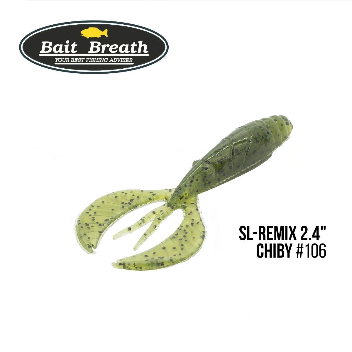 

Приманка Bait Breath SL-Remix Chiby 2,4'' (10 шт) (#106 Watermelon Seed)