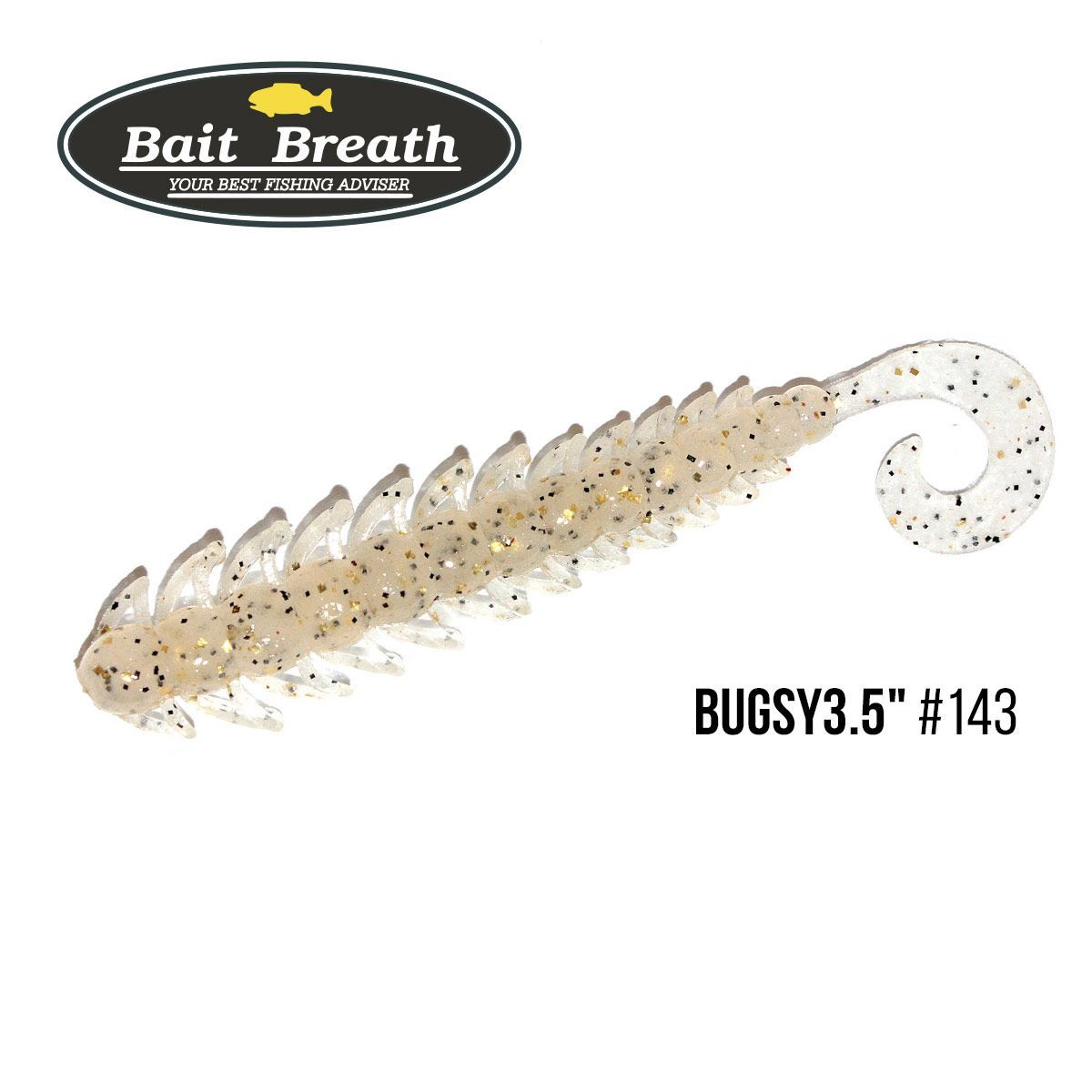 

Приманка Bait Breath BUGSY 3,5'' (8шт.) (143 Clear/Black・Gold Flake)