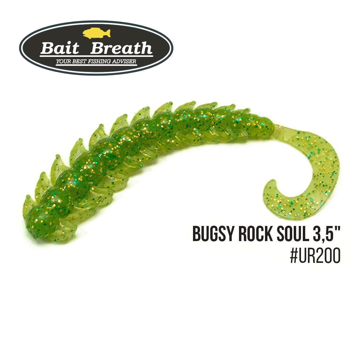 

Приманка Bait Breath BUGSY 3,5'' Rock Soul (10 шт.) (Ur200 Chartreuse)