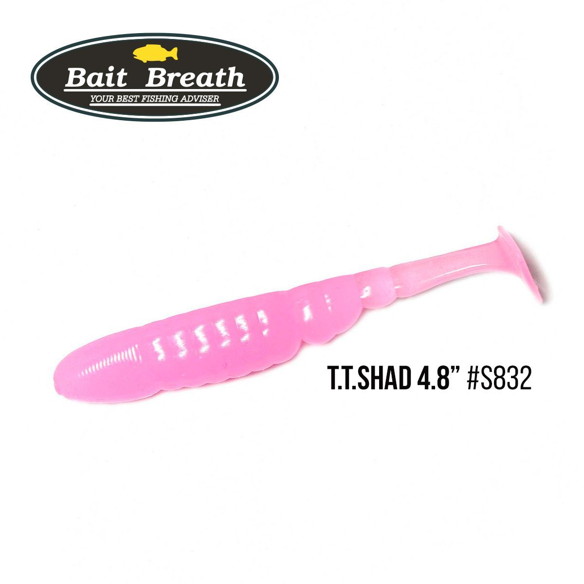 

Приманка Bait Breath T.T.Shad 4,8'' (5 шт) (S832 Glow pink /KEIME LIGHT)
