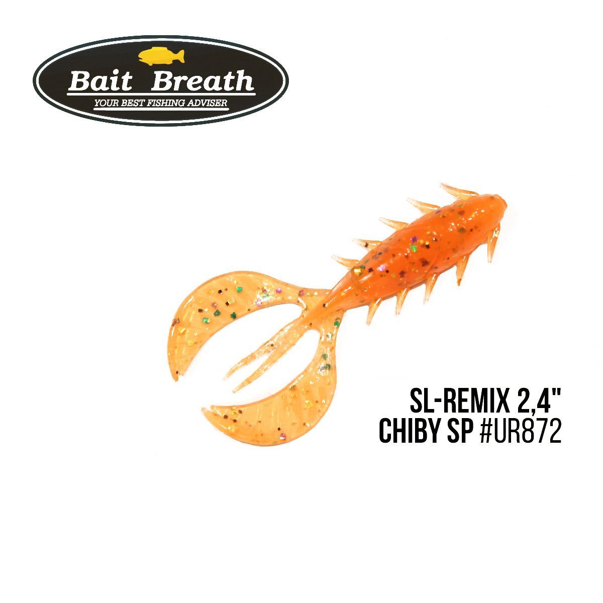 

Приманка Bait Breath SL-Remix Chiby SP 2,4'' (10 шт) (Ur872 Halloween Orange)