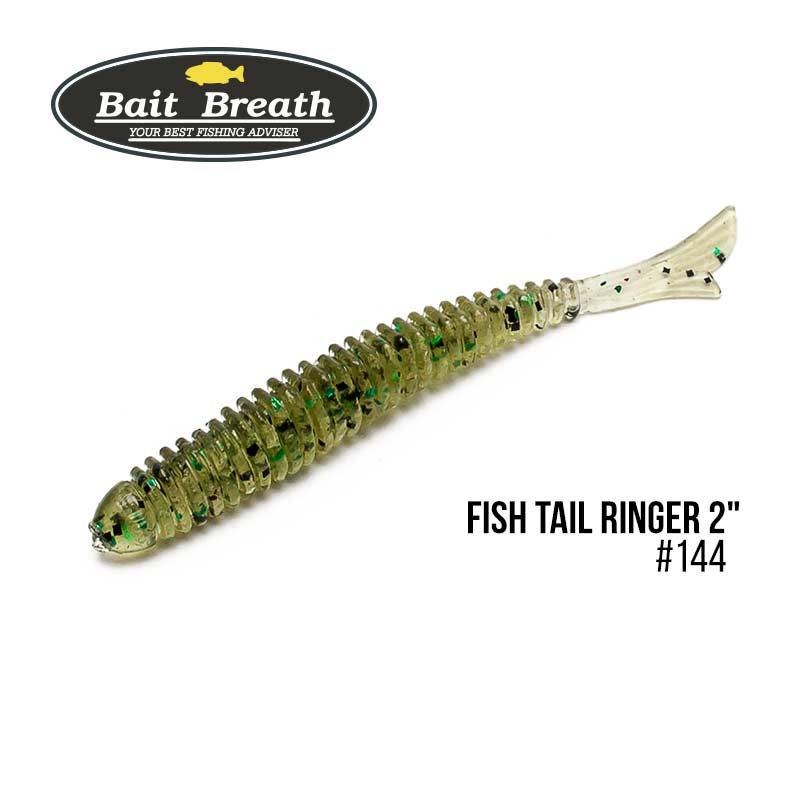 

Приманка Bait Breath U30 Fish Tail Ringer 2'' (10шт.) (144 Watermelon/Black・Green Flak)