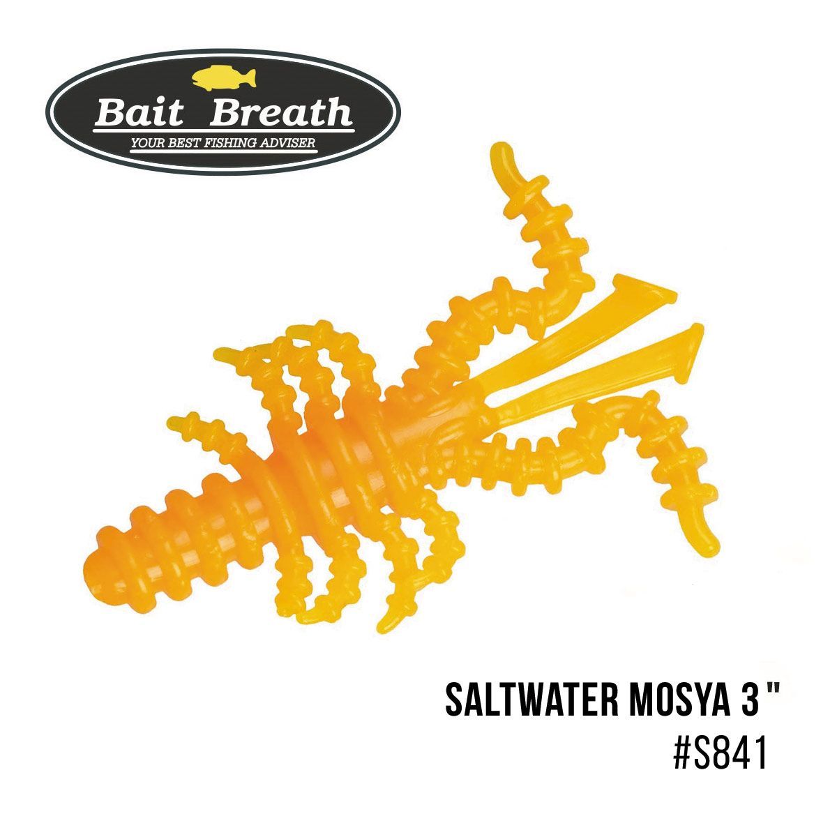 

Приманка Bait Breath Saltwater Mosya 3'' (6 шт.) (S841 Mango yellow)