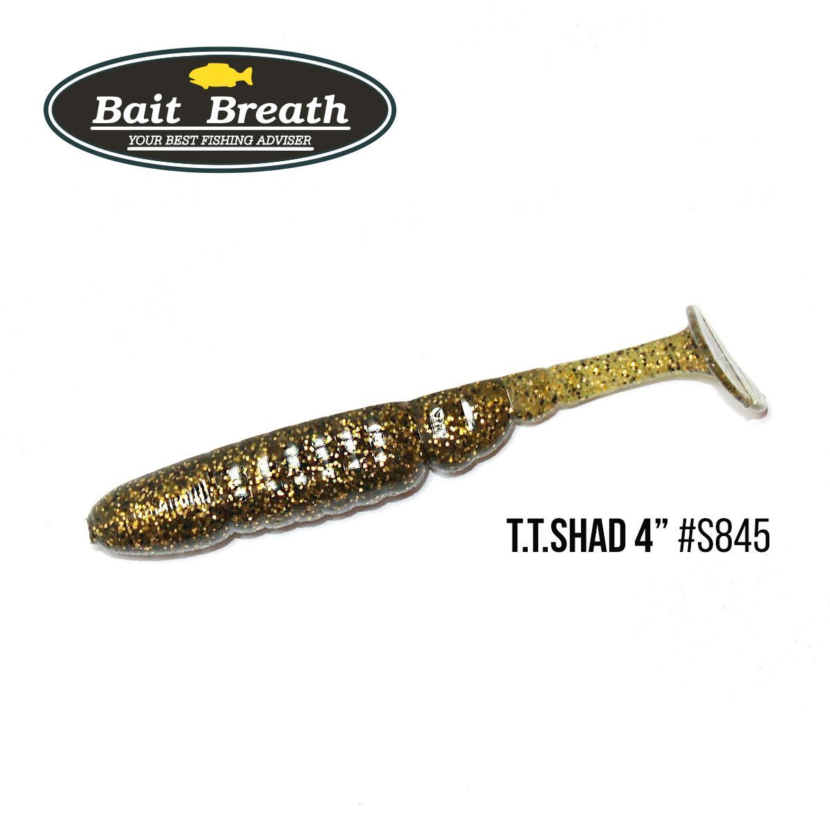 

Приманка Bait Breath T.T.Shad 4'' (6 шт) (S845 Gold melon)