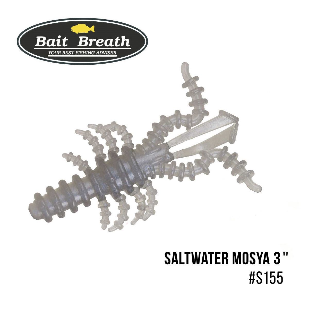 

Приманка Bait Breath Saltwater Mosya 3'' (6 шт.) (S155 　Pro blue)