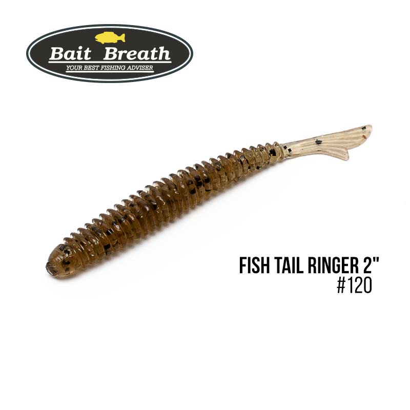 

Приманка Bait Breath U30 Fish Tail Ringer 2'' (10шт.) (120 Green Pumpkin/Seed)