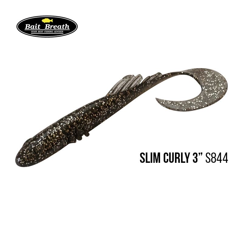

Приманка Bait Breath BeTanCo Slim Curly 3'' (8шт) (S844 KATAKUCHI (smoke Silver))