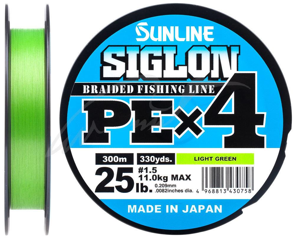 

Шнур Sunline Siglon PE х4 300m (салат.) #1.5/0.209mm 25lb/11.0kg (93309)