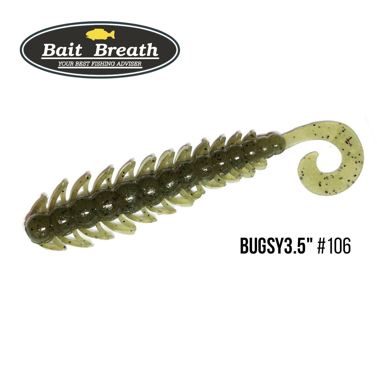 

Приманка Bait Breath BUGSY 3,5'' (8шт.) (106 Watermelon／Seed)