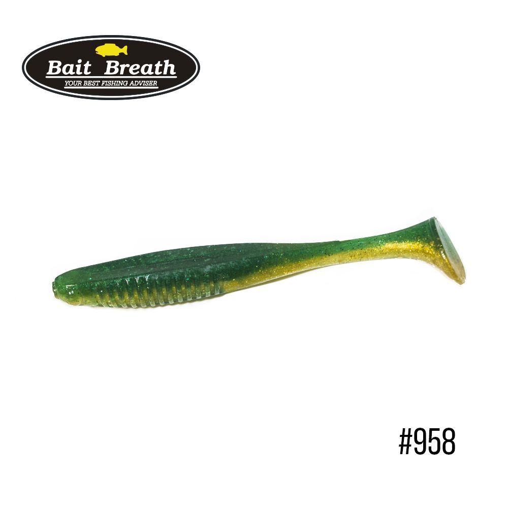 

Приманка Bait Breath E.T.Shad 2,8'' (8 шт) (958 Gold Green (2 tone color))