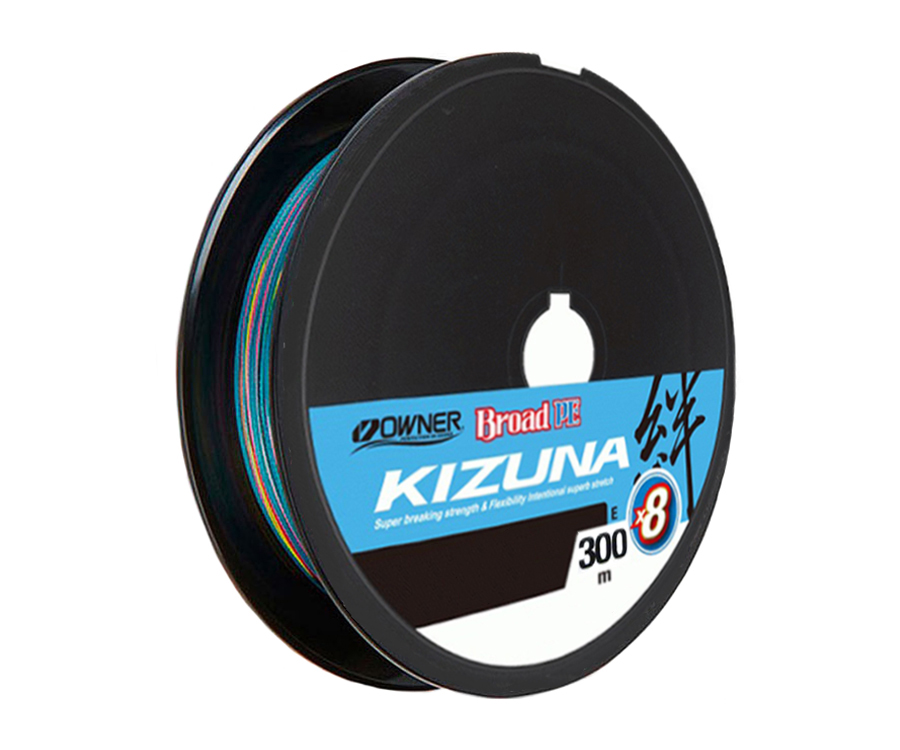 

Шнур Owner Kizuna Broad PEx8 300м 0.12мм 5.4кг Multi Color