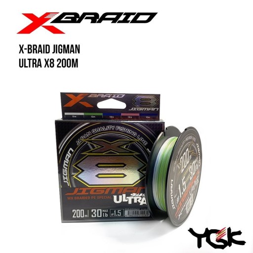 

Шнур плетеный YGK X-Braid Jigman Ultra X8 200m 1.5 (30lb / 13.61kg) (134817)