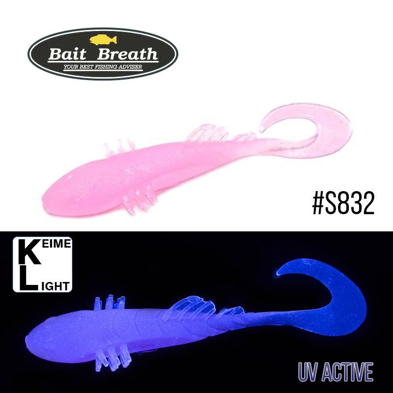 

Приманка Bait Breath BeTanCo Curly Tail 2'' (8шт.) (S832 Grow Pink ／Keime light)