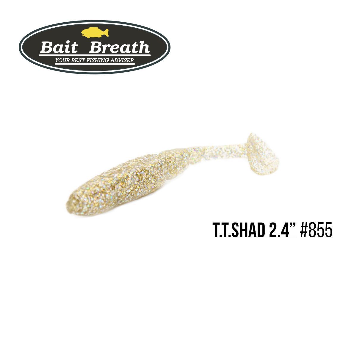 

Приманка Bait Breath T.T.Shad 2,4'' (8 шт) (S855 Champagne Gold)
