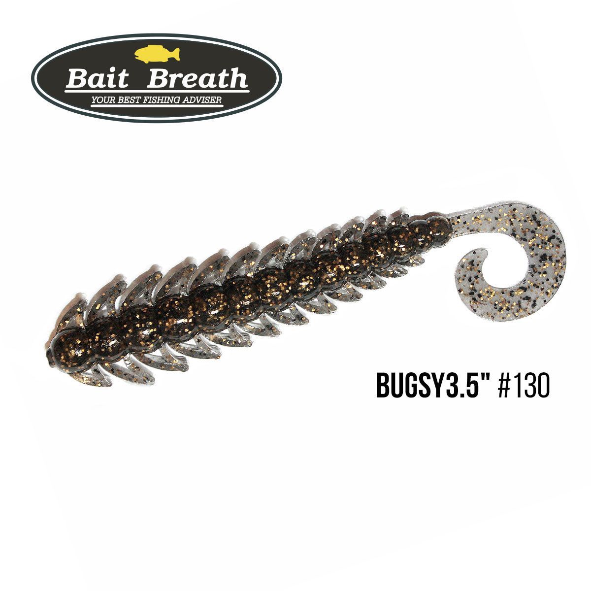 

Приманка Bait Breath BUGSY 3,5'' (8шт.) (130 Smoke/Gold・Seed)