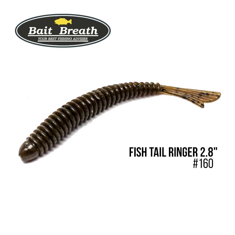 

Приманка Bait Breath U30 Fish Tail Ringer 2.8 (8шт.) (160 Mad Green Pumpkin / Seed)