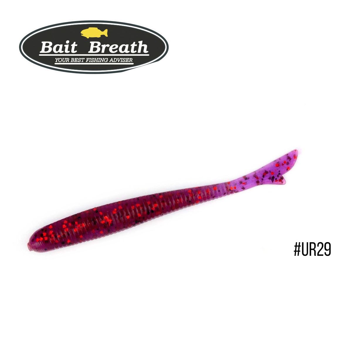 

Приманка Bait Breath U30 Fish Tail 2,8'' (8шт.) (Ur29 Chameleon／Red・seed)