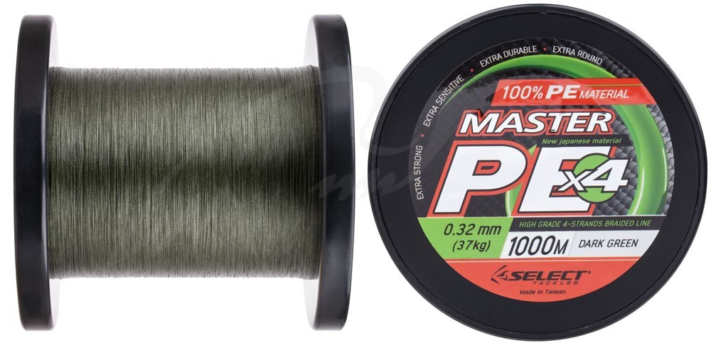 

Шнур Select Master PE 1000m (темн.-зел.) 0.32mm 37kg (92445)
