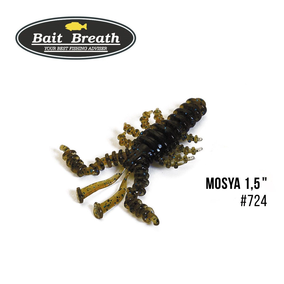 

Приманка Bait Breath U30 Mosya 1,5'' (14 шт.) (#724 Green Pumpkin/Blue)