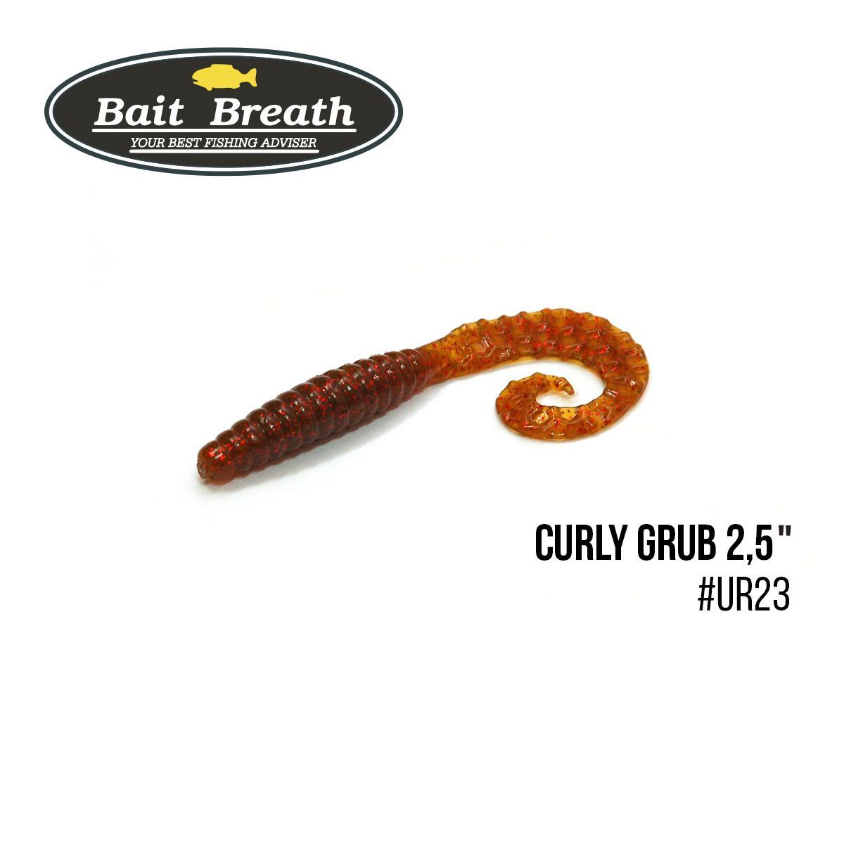 

Приманка Bait Breath Curly Grub 2,5'' (12шт) (Ur23 Ｐｕｍｐｋｉｎ／ｒｅｄ)