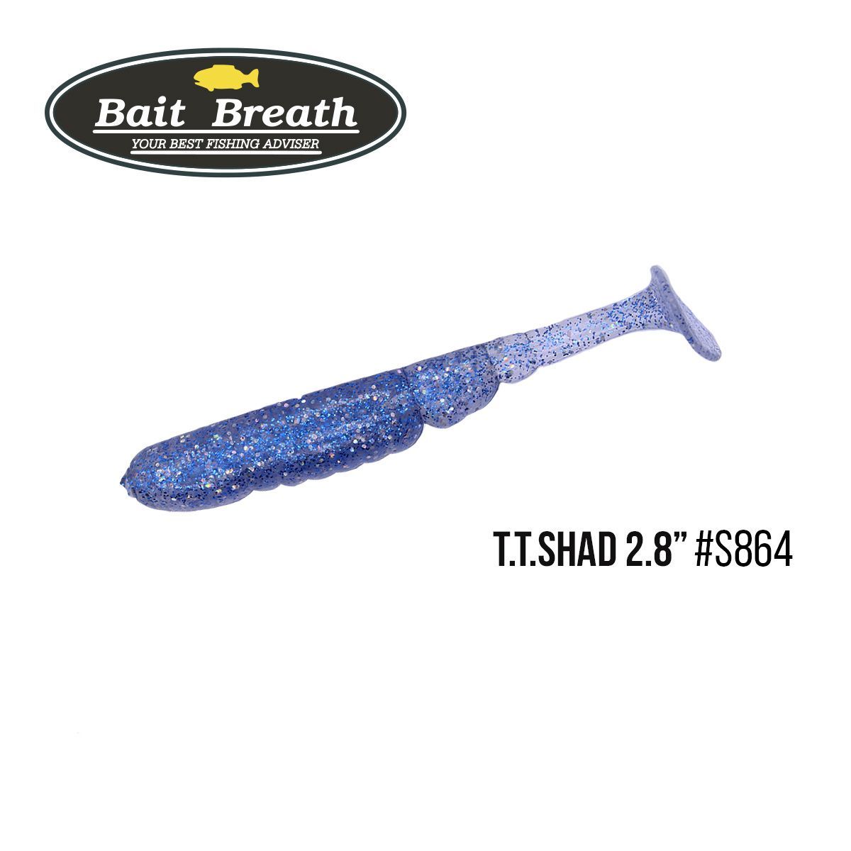 

Приманка Bait Breath T.T.Shad 2,8'' (7 шт) (S864 Blue Holo Shad)