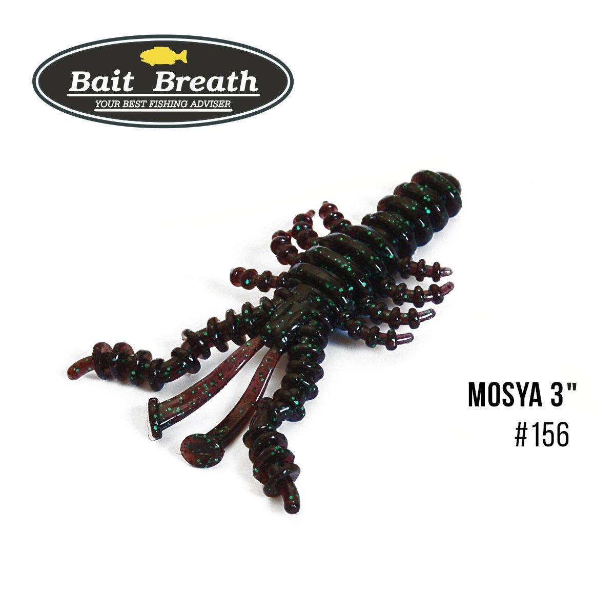 

Приманка Bait Breath U30 Mosya 3'' (6шт.) (156 Junebug/Green)