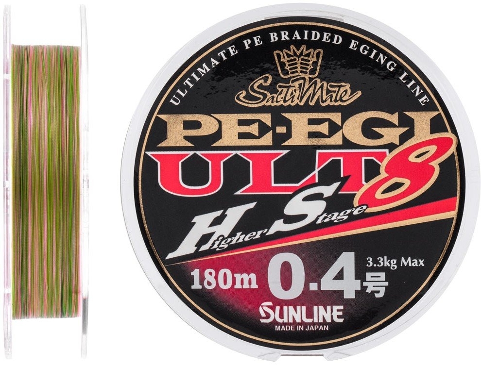 

Шнур Sunline PE EGI ULT HS8 180m #0.4/0.104mm 3.3kg (93286)