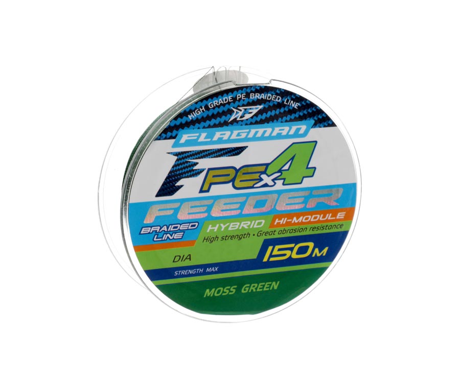 

Шнур Flagman PE Hybrid F4 FEEDER 150m MossGreen 0,14mm. Max7,0kg (109853)