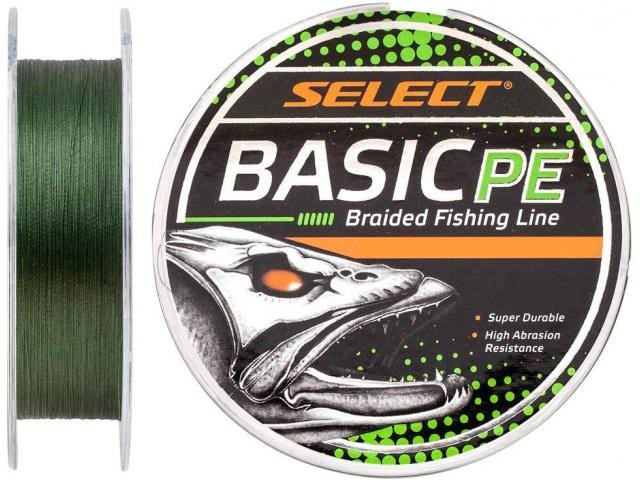 

Шнур Select Basic PE 150m (темн-зел.) 0.26mm 45lb/20.8kg (99276)