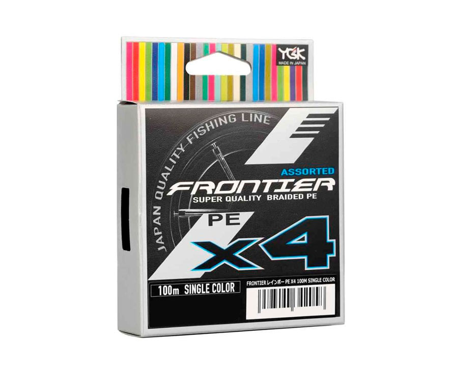 

Шнур YGK Frontier X4 Assorted Single Color 100m #0.6/0.128mm 6lb/2.7kg (135146)