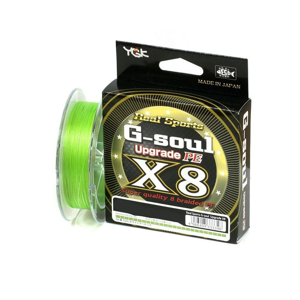 

Шнур YGK G-Soul X8 Upgrade 200m (салат.) #0.8/0.148mm 16lb (33639)